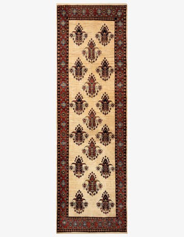 3' 1 x 9' 8 Luribaft Wool Runner Rug
