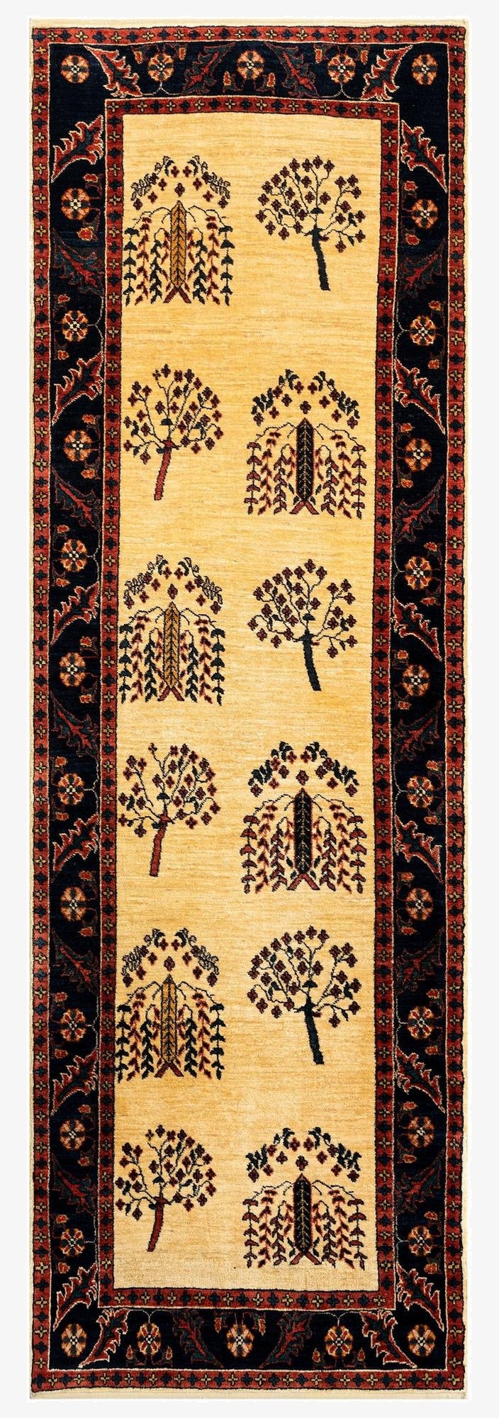 2' 11 x 9' 1 Luribaft Wool Runner Rug