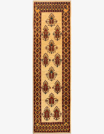 2' 7 x 9' 6 Luribaft Wool Runner Rug