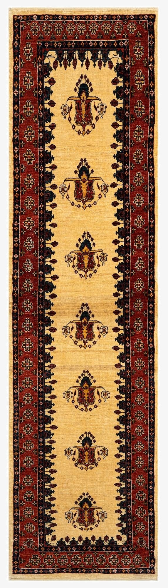 2' 7 x 9' 9 Luribaft Wool Runner Rug