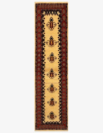 2' 7 x 9' 9 Luribaft Wool Runner Rug
