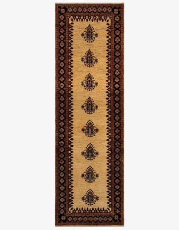 3' x 9' 8 Luribaft Wool Runner Rug