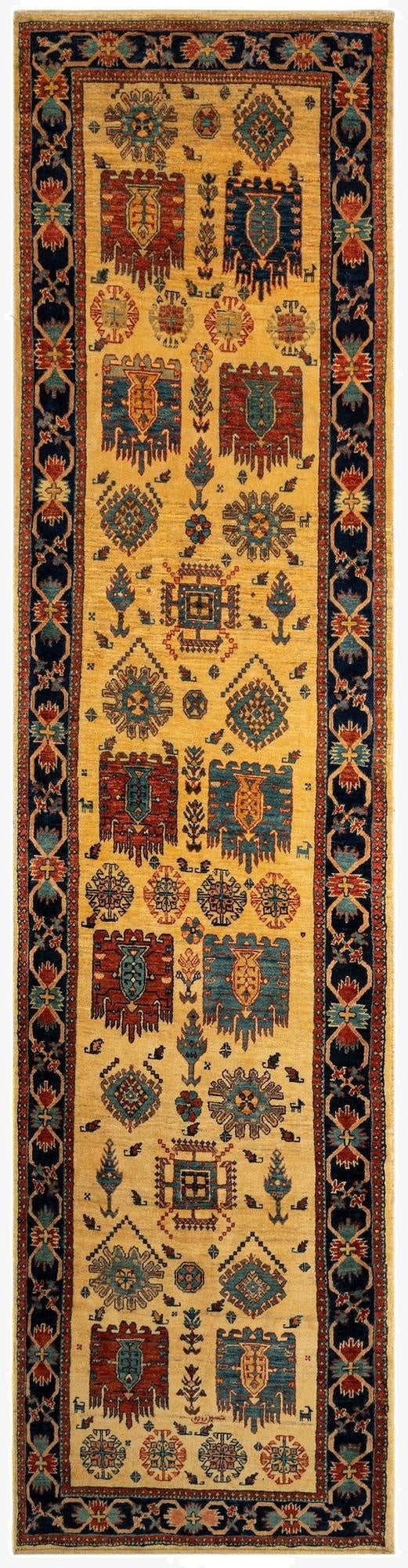 2' 11 x 12' Luribaft Wool Runner Rug