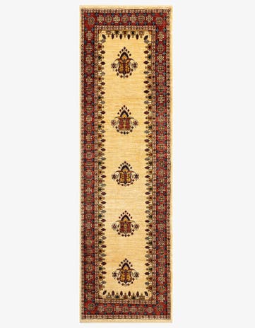 2' 8 x 9' 2 Luribaft Wool Runner Rug