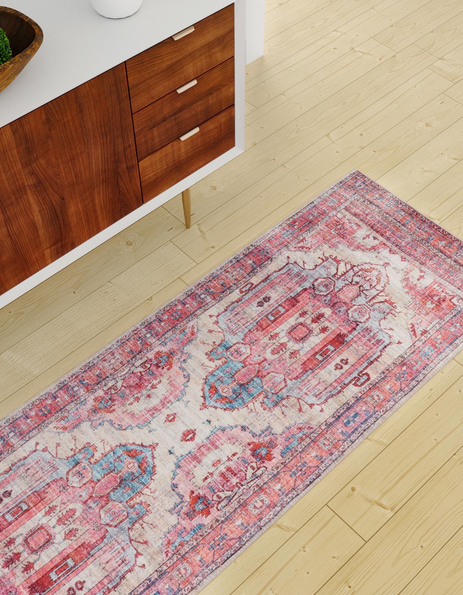 2' x 10' Washable Maahru Runner Rug