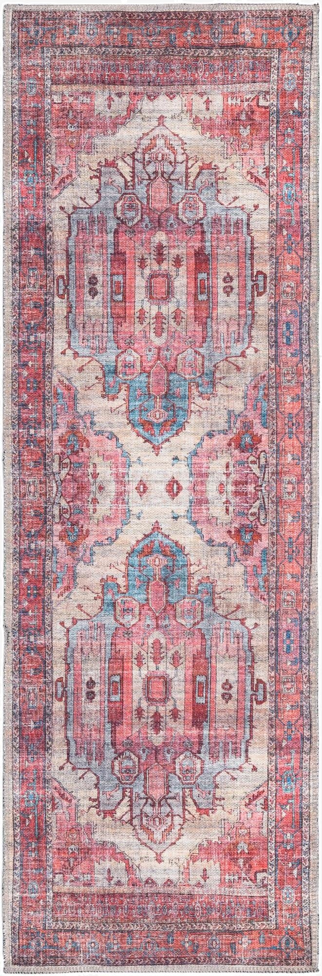 Primary image  2' x 6'  Washable Maahru Runner Rug