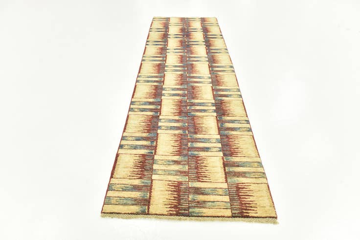 Detail image of 2' 9 x 9' 6 Hand Knotted Modern Ziegler Runner Rug