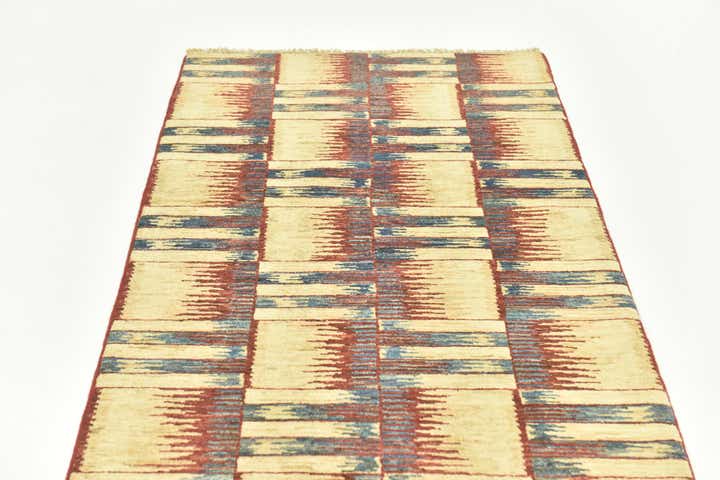 2' 9 x 9' 6 Hand Knotted Modern Ziegler Runner Rug