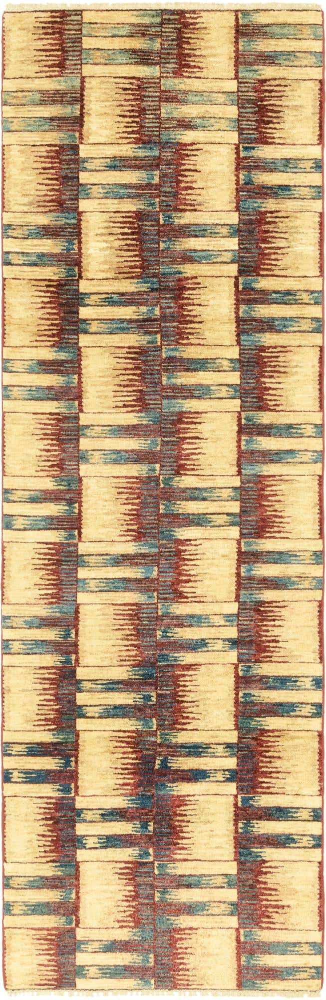 2' 9 x 9' 6 Hand Knotted Modern Ziegler Runner Rug