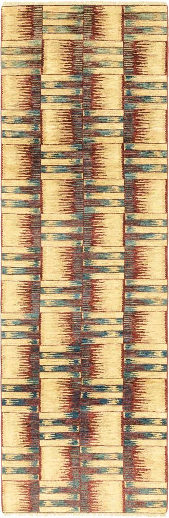 2' 9 x 9' 6 Hand Knotted Modern Ziegler Runner Rug