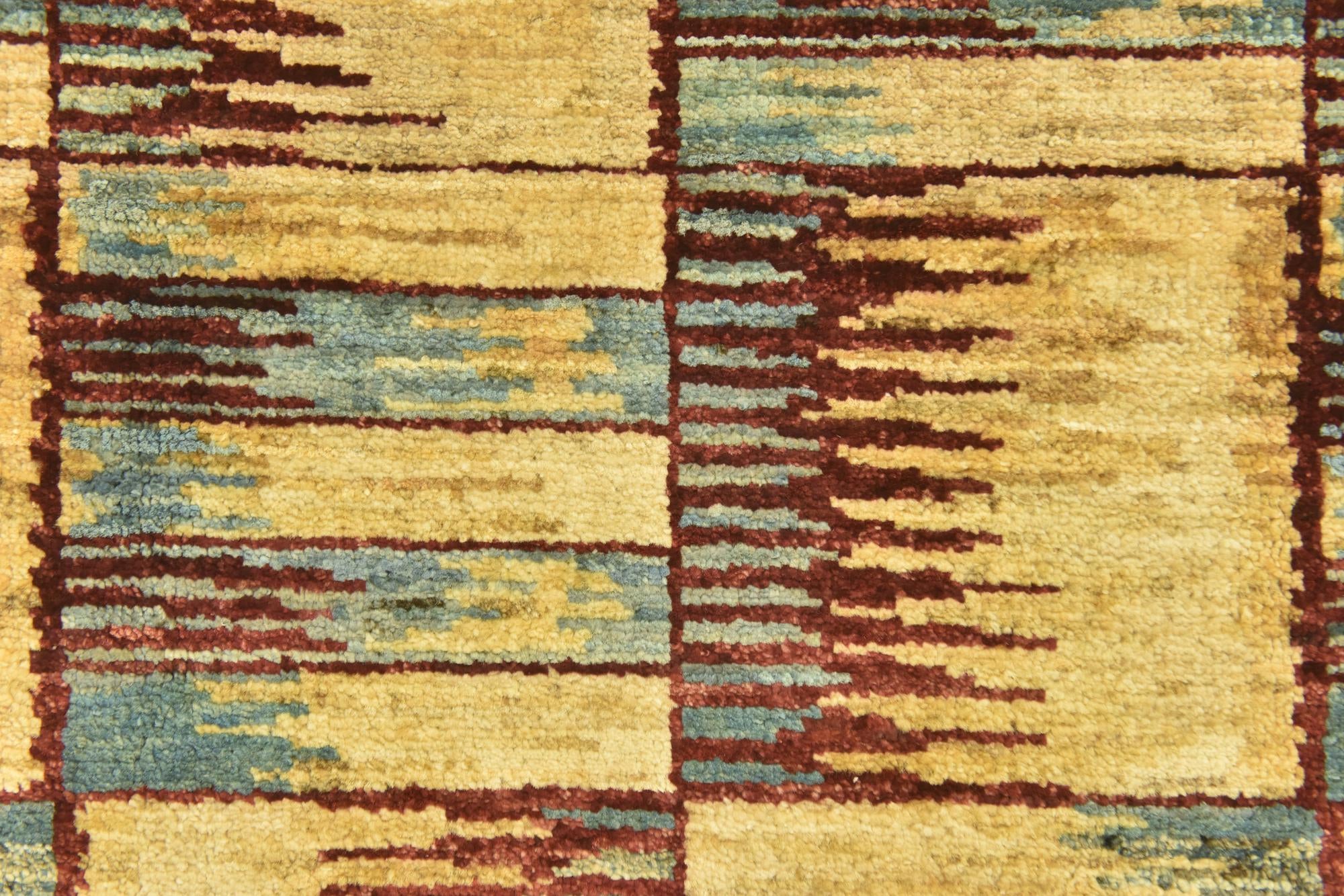2' 8 x 9' 6 Hand Knotted Modern Ziegler Runner Rug