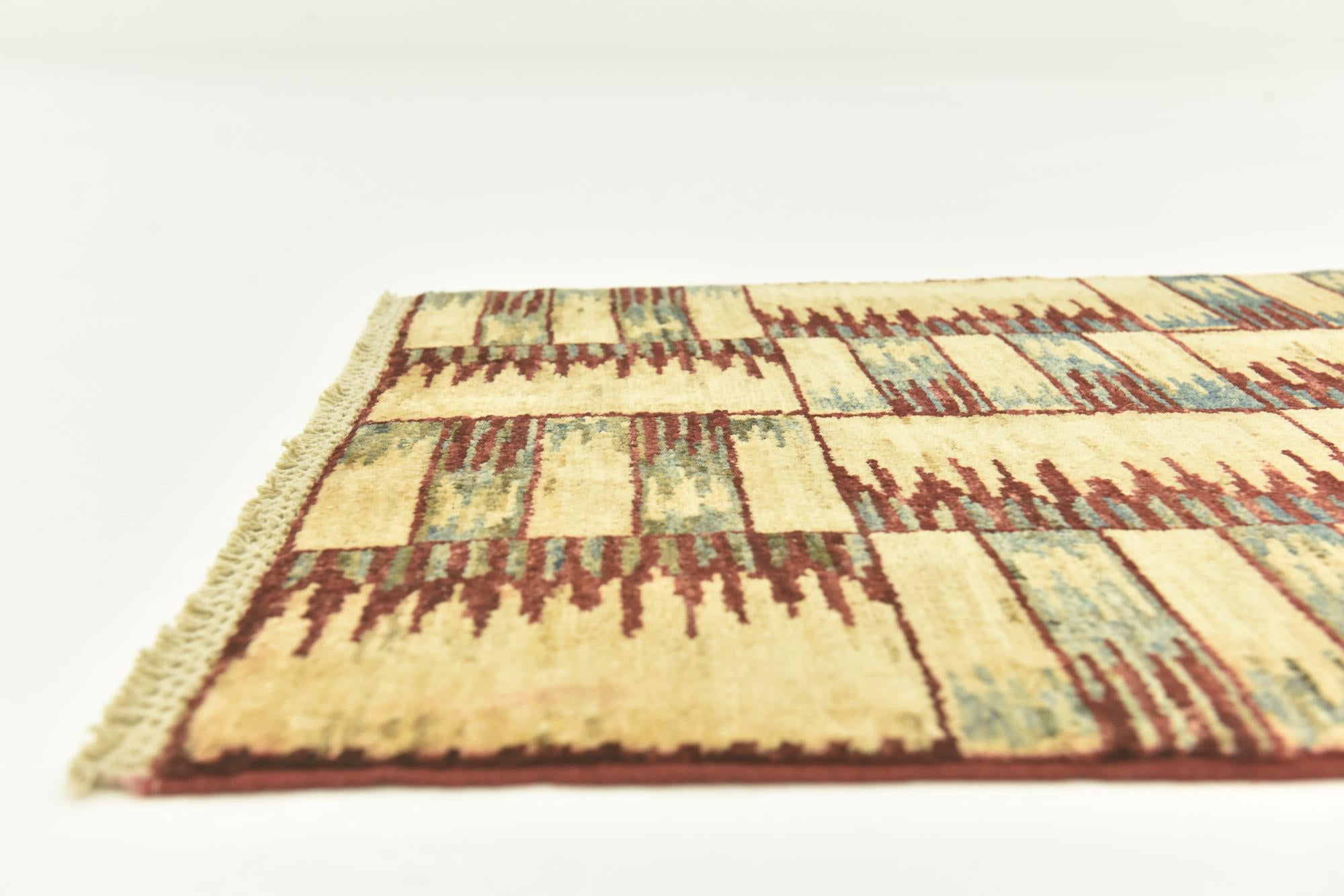 2' 8 x 9' 6 Hand Knotted Modern Ziegler Runner Rug