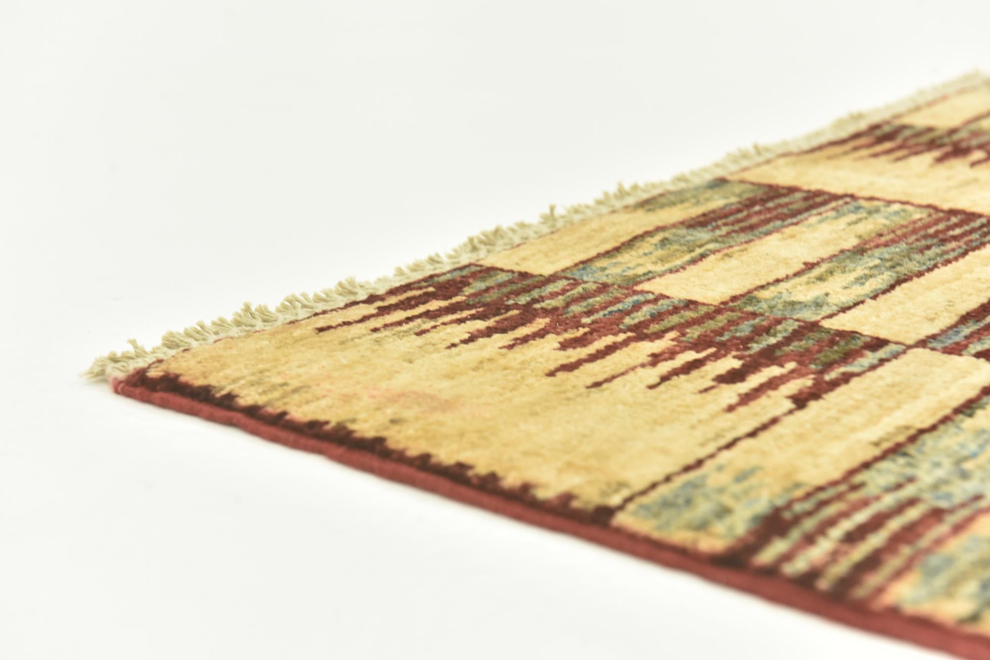 2' 8 x 9' 6 Hand Knotted Modern Ziegler Runner Rug