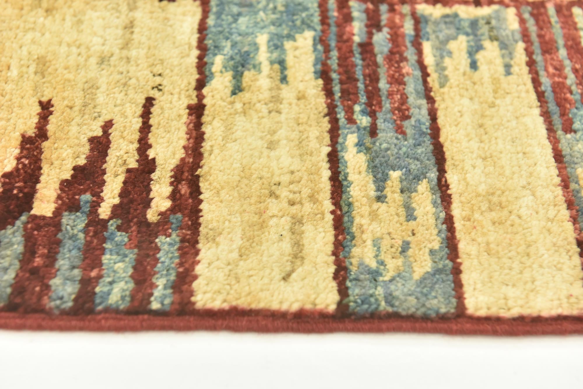 2' 8 x 9' 6 Hand Knotted Modern Ziegler Runner Rug