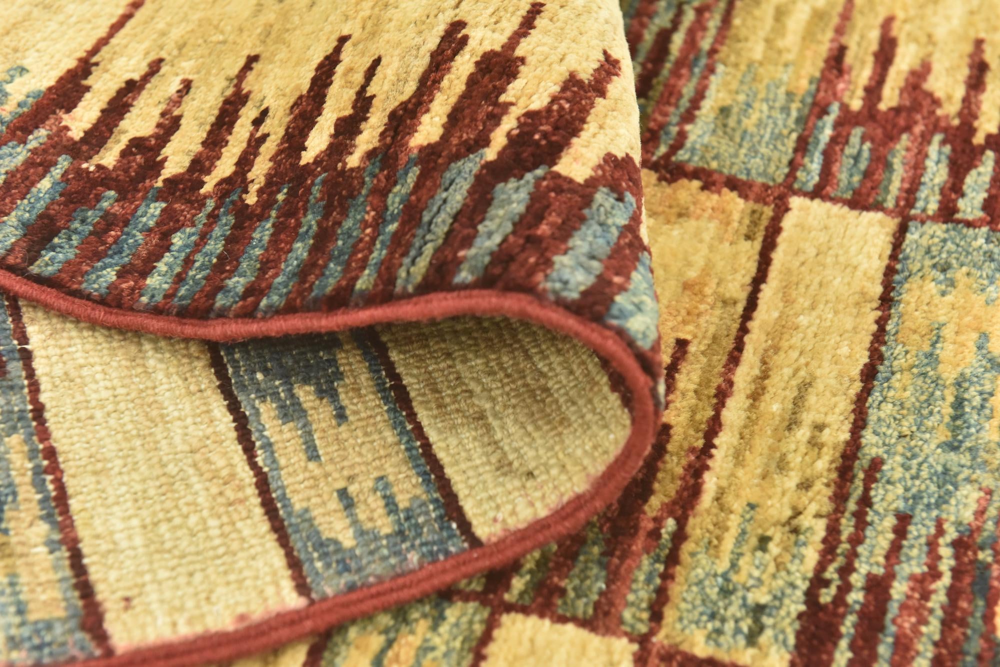 2' 8 x 9' 6 Hand Knotted Modern Ziegler Runner Rug
