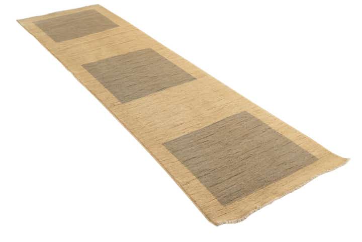 2' 8 x 9' 9 Hand Knotted Modern Ziegler Runner Rug