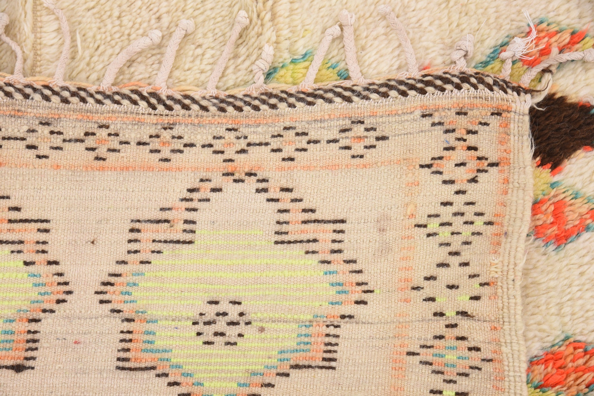 4' 10 x 10' 10 Hand Knotted Moroccan Wool Runner Rug