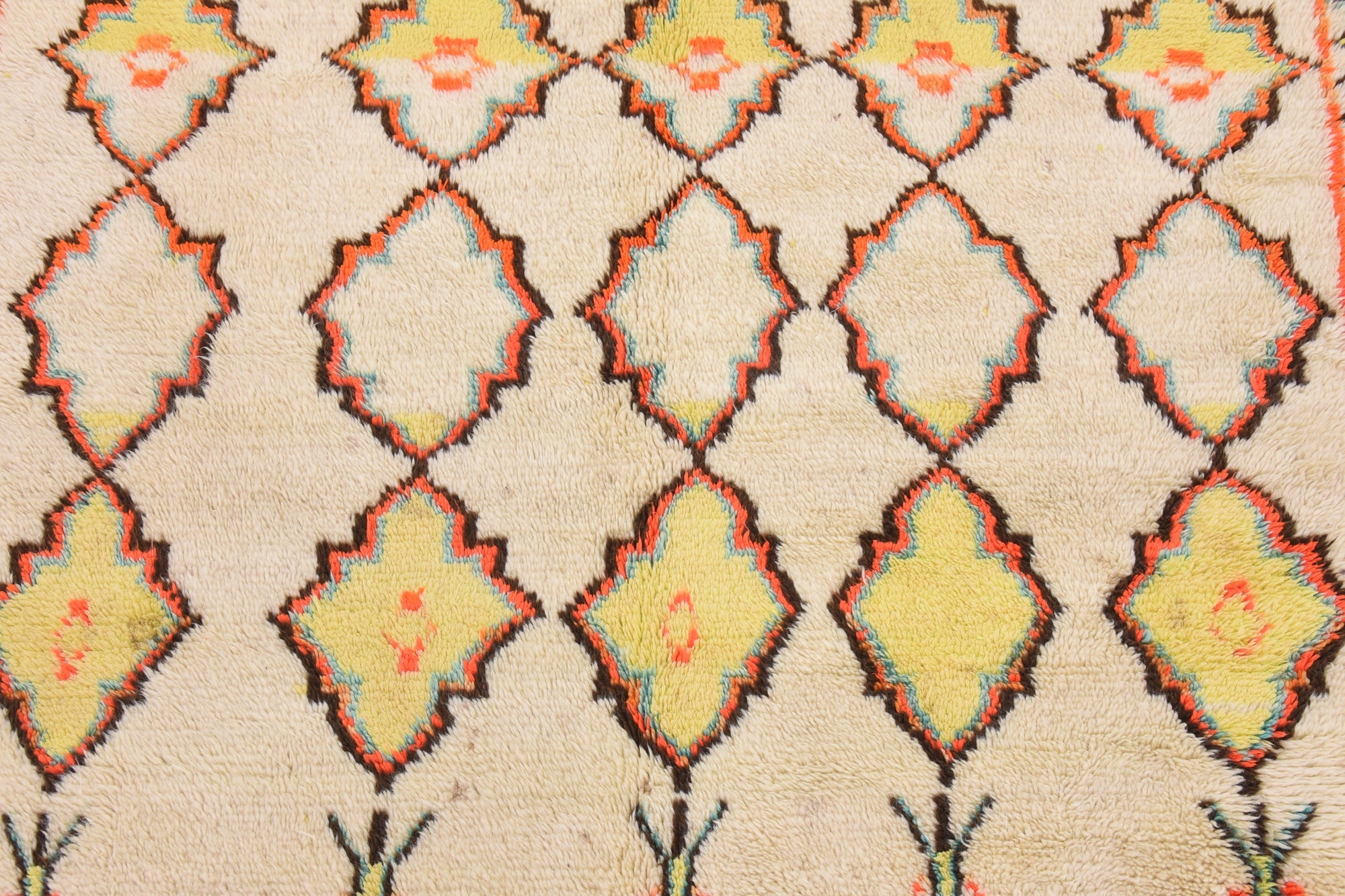 4' 10 x 10' 10 Hand Knotted Moroccan Wool Runner Rug