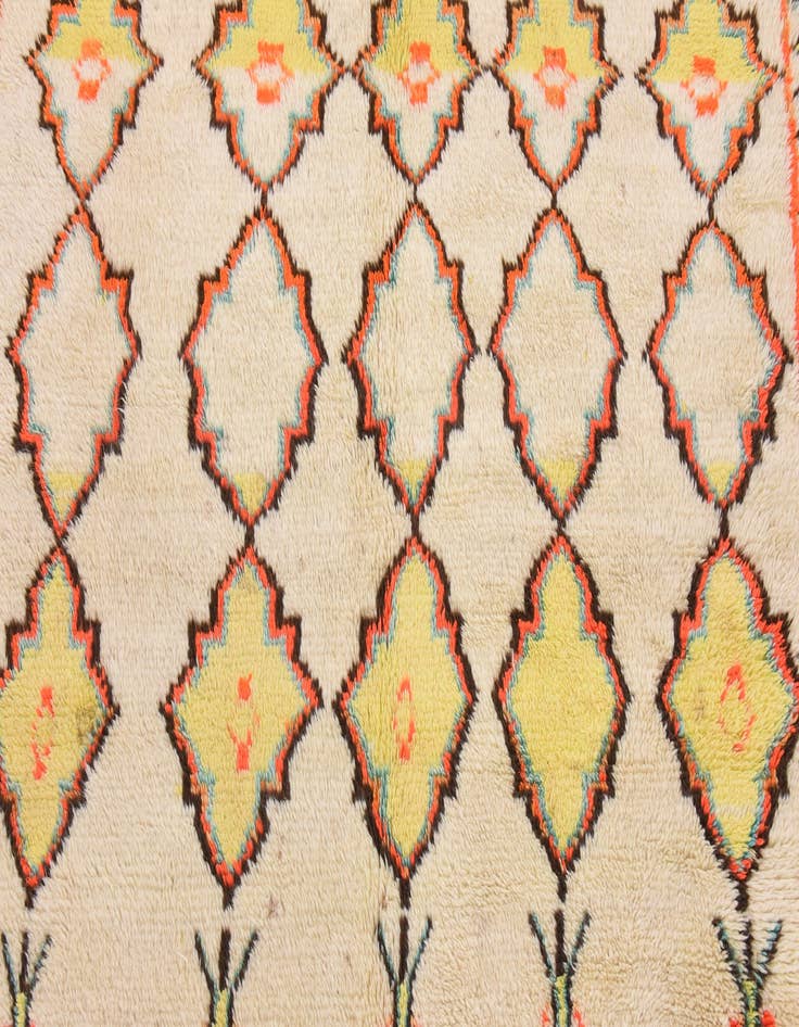 Detail image of 4' 10 x 10' 10  Hand Knotted Moroccan Wool Runner Rug
