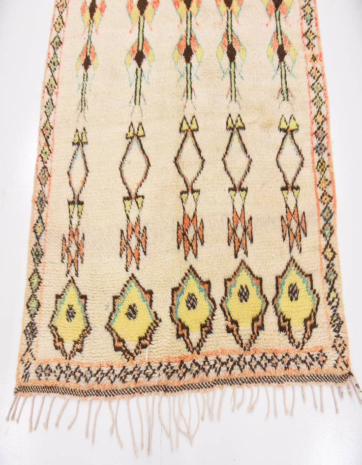 Detail image of 4' 10 x 10' 10  Hand Knotted Moroccan Wool Runner Rug