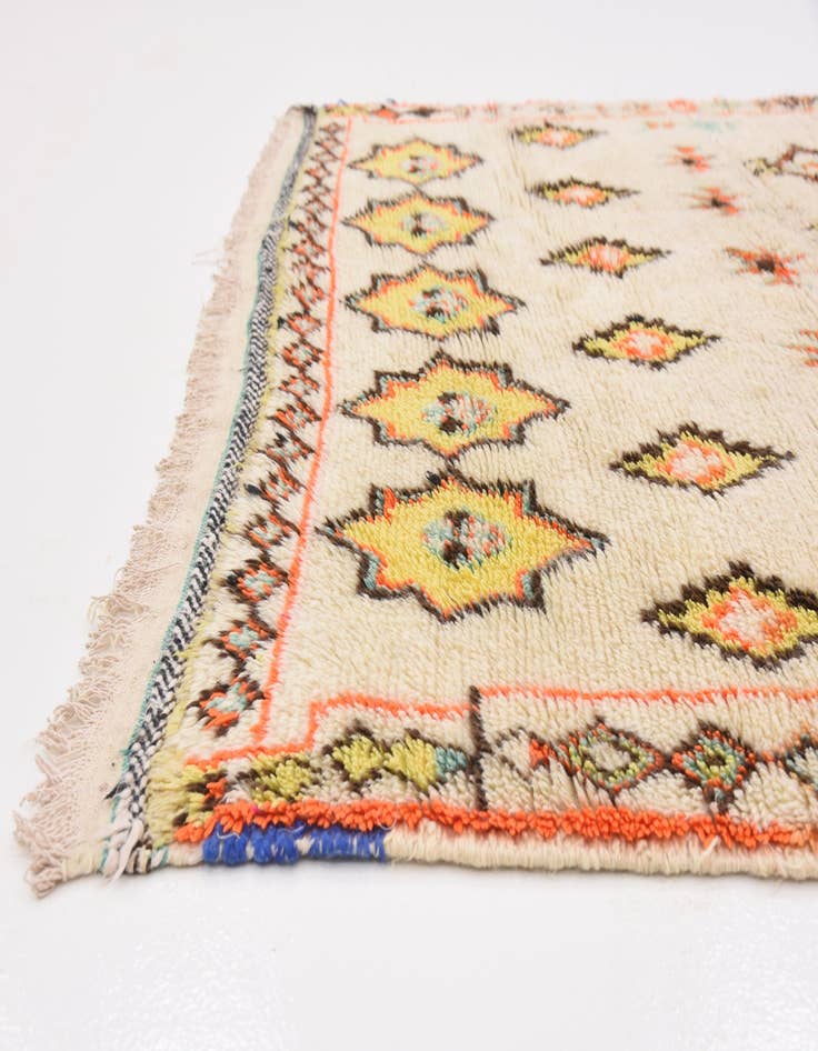 Detail image of 4' 10 x 10' 10  Hand Knotted Moroccan Wool Runner Rug