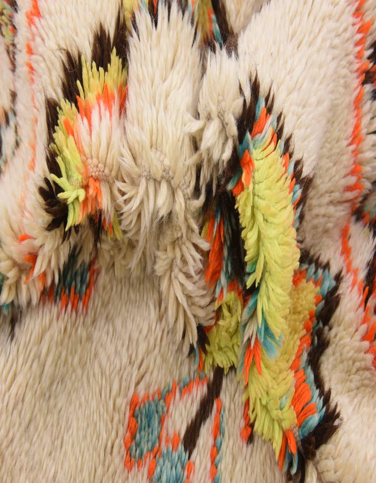 Detail image of 4' 10 x 10' 10  Hand Knotted Moroccan Wool Runner Rug