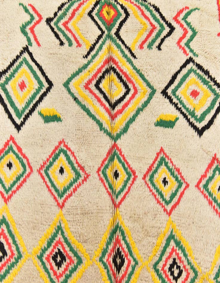 Detail image of 5' 3 x 11' 2  Hand Knotted Moroccan Wool Runner Rug