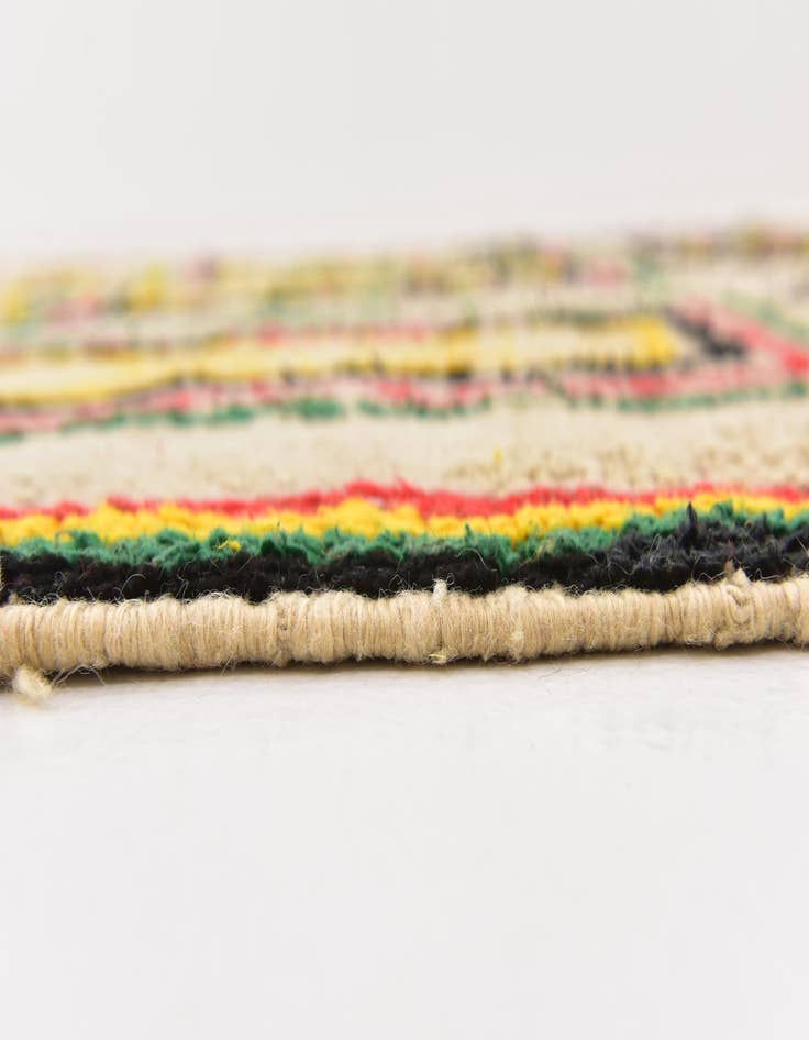 Detail image of 5' 3 x 11' 2  Hand Knotted Moroccan Wool Runner Rug