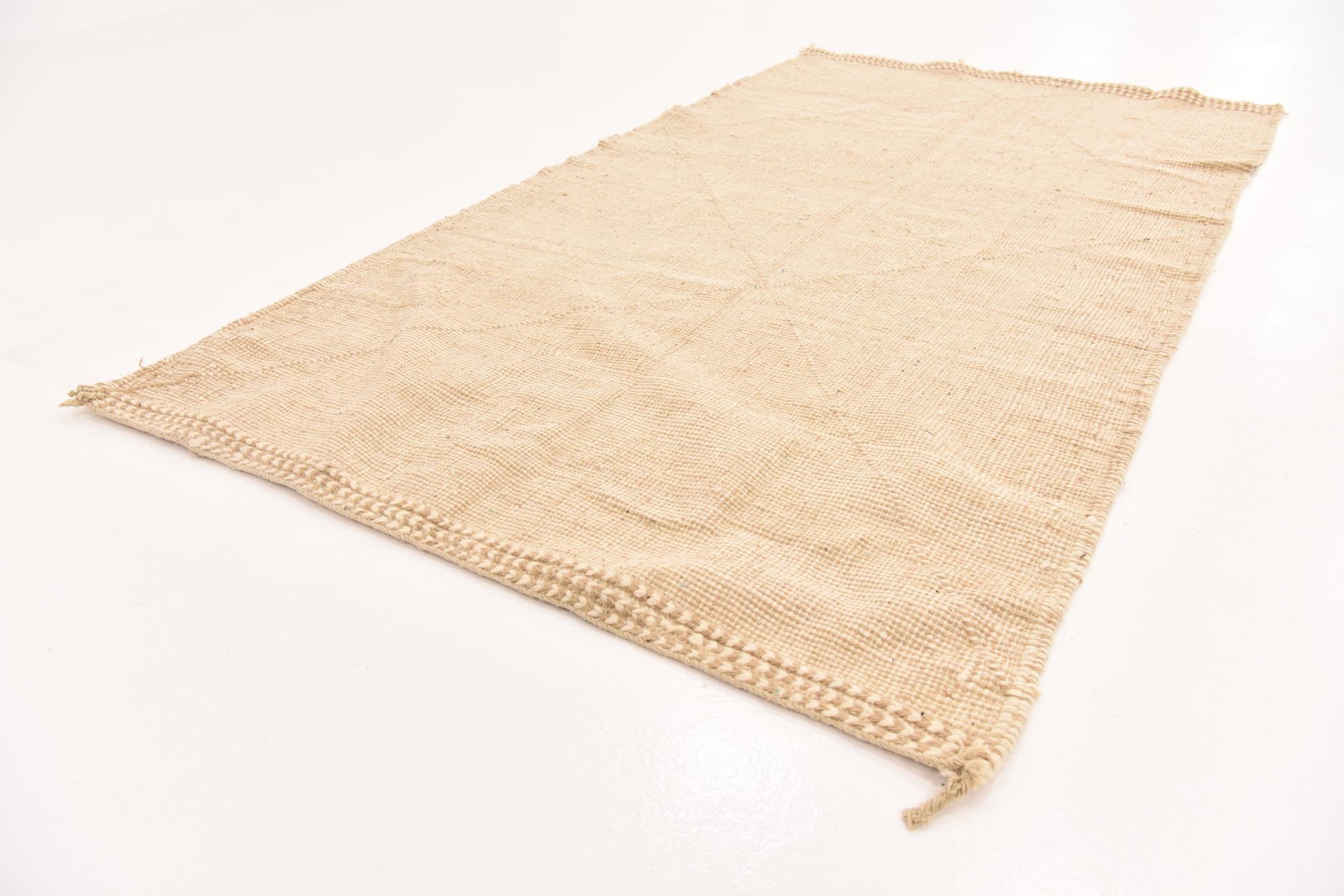 5' 2 x 9' 6 Hand Knotted Moroccan Wool Runner Rug