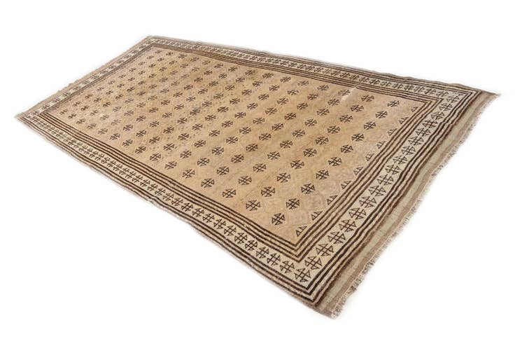 Detail image of 4' 8 x 9' 8 Hand Knotted Moroccan Wool Runner Rug