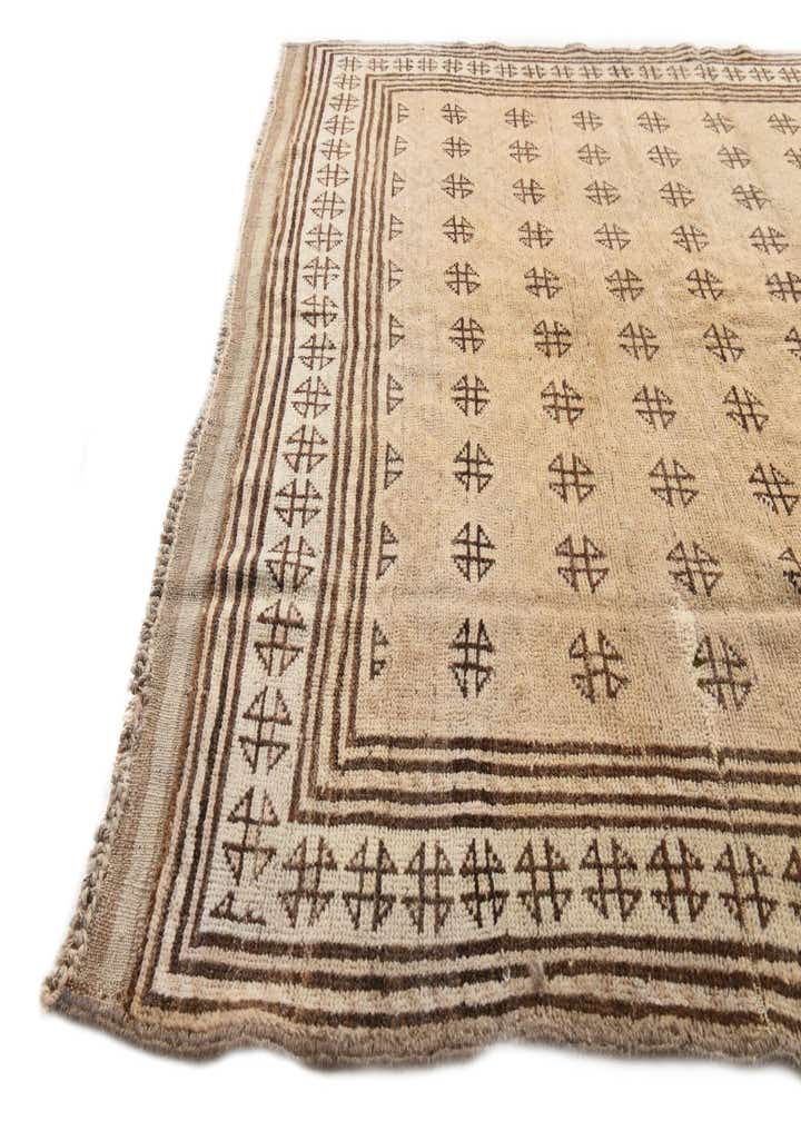 4' 8 x 9' 8 Hand Knotted Moroccan Wool Runner Rug