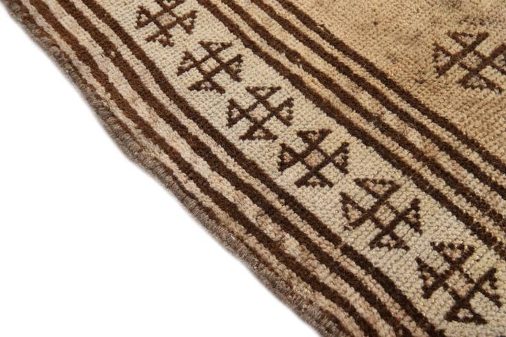 Detail image of 4' 8 x 9' 8 Hand Knotted Moroccan Wool Runner Rug
