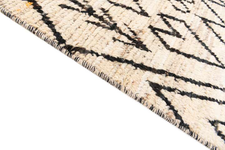 3' 5 x 16' 3 Hand Knotted Moroccan Wool Runner Rug