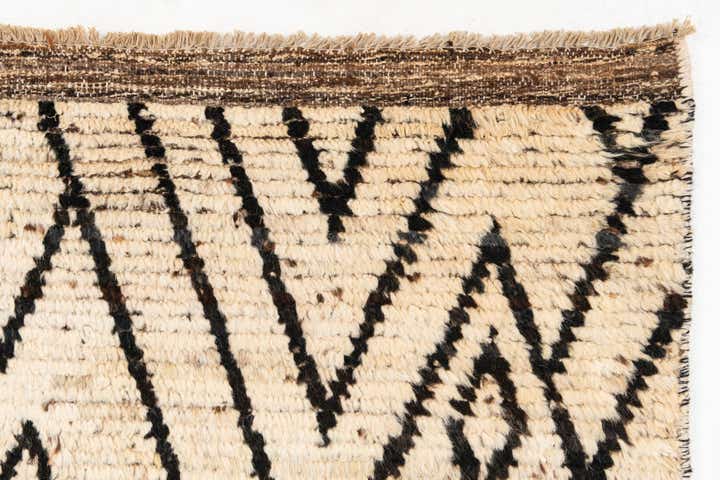 3' 5 x 16' 3 Hand Knotted Moroccan Wool Runner Rug