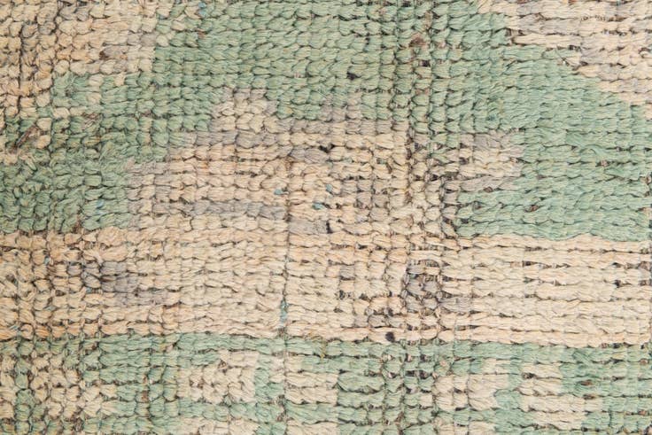 Detail image of 2' 9 x 7' 9 Hand Knotted Moroccan Wool Runner Rug