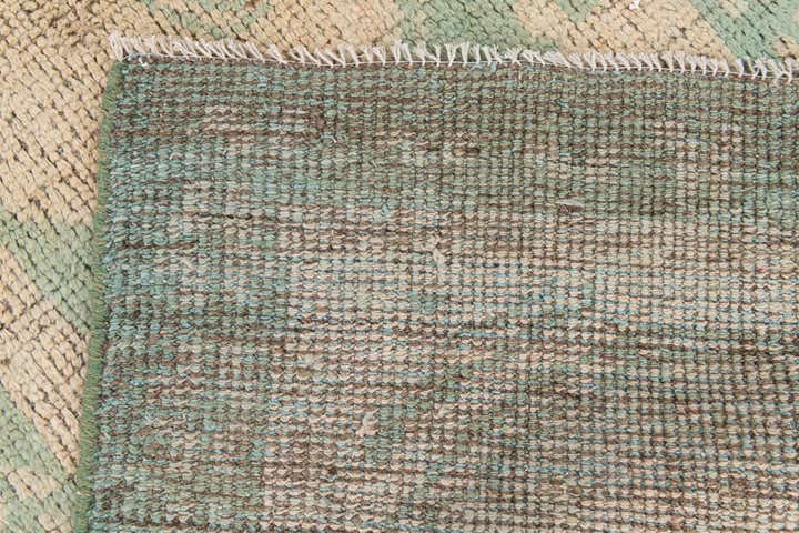 2' 9 x 7' 9 Hand Knotted Moroccan Wool Runner Rug