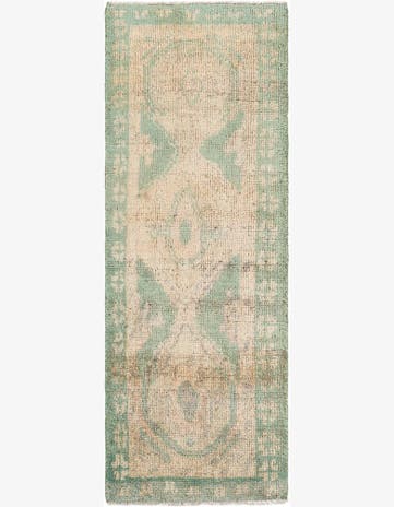 2' 9 x 7' 9 Hand Knotted Moroccan Wool Runner Rug