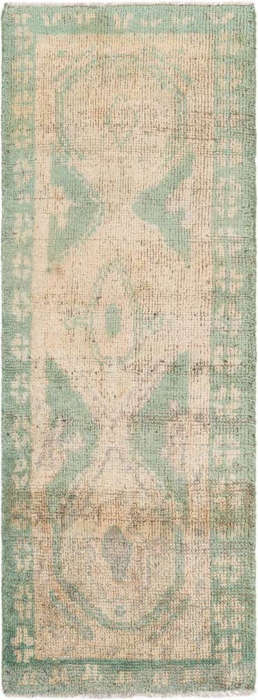 2' 9 x 7' 9 Hand Knotted Moroccan Wool Runner Rug
