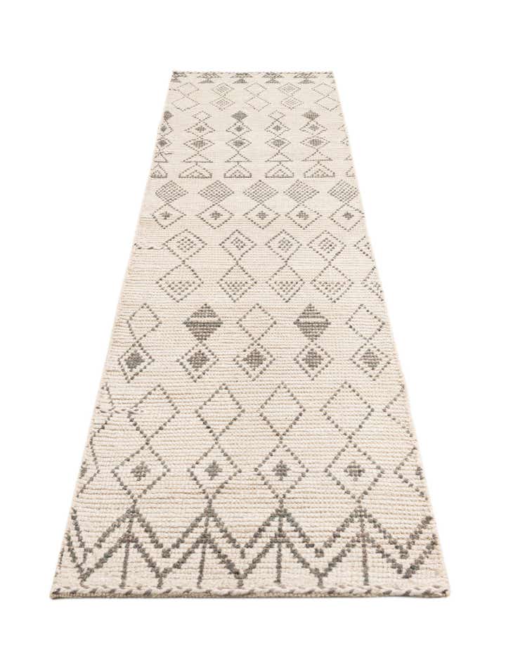 2' 8 x 10' 3 Hand Knotted Moroccan Wool Runner Rug