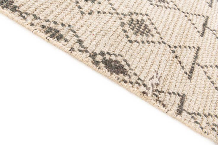 Detail image of 2' 8 x 10' 3 Hand Knotted Moroccan Wool Runner Rug