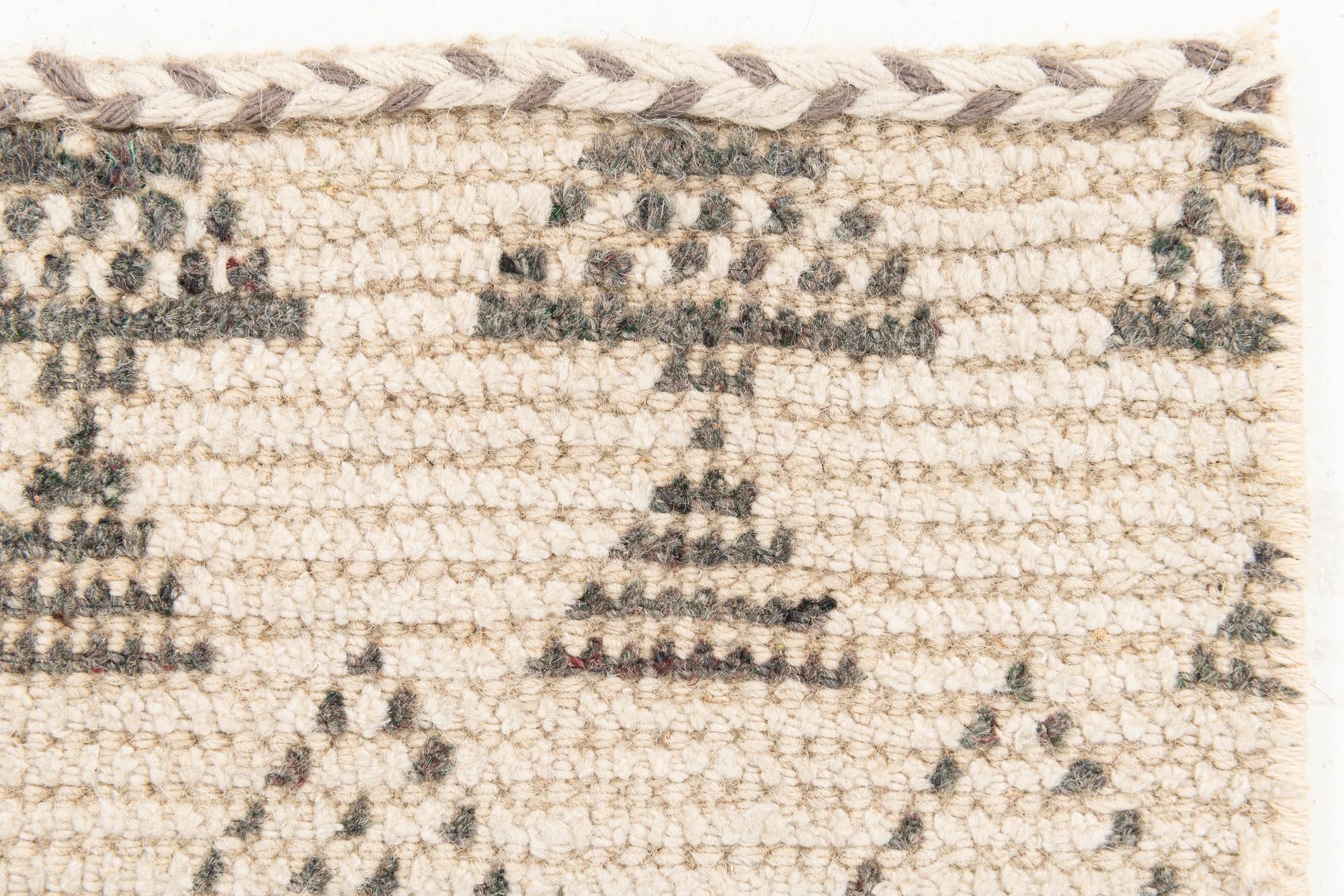 2' 8 x 10' 3 Hand Knotted Moroccan Wool Runner Rug