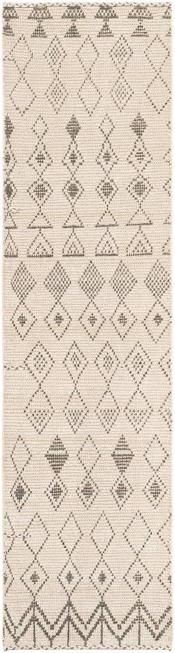 Detail image of 2' 8 x 10' 3 Hand Knotted Moroccan Wool Runner Rug
