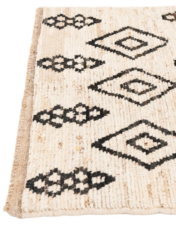 Detail image of 2' 10 x 12' 1  Hand Knotted Moroccan Wool Runner Rug