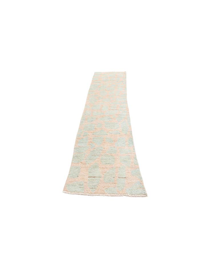 Detail image of 2' 4 x 9' 9 Hand Knotted Moroccan Wool Runner Rug