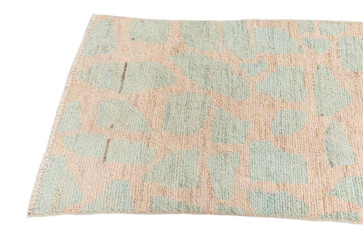 2' 4 x 9' 9 Hand Knotted Moroccan Wool Runner Rug
