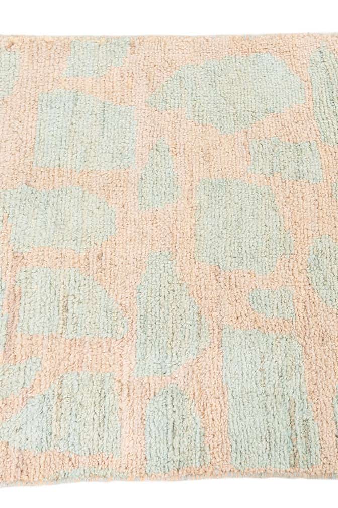 2' 4 x 9' 9 Hand Knotted Moroccan Wool Runner Rug