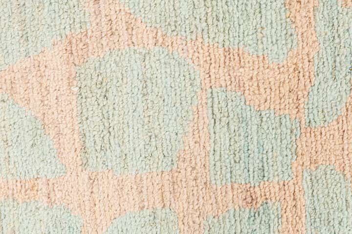 2' 4 x 9' 9 Hand Knotted Moroccan Wool Runner Rug
