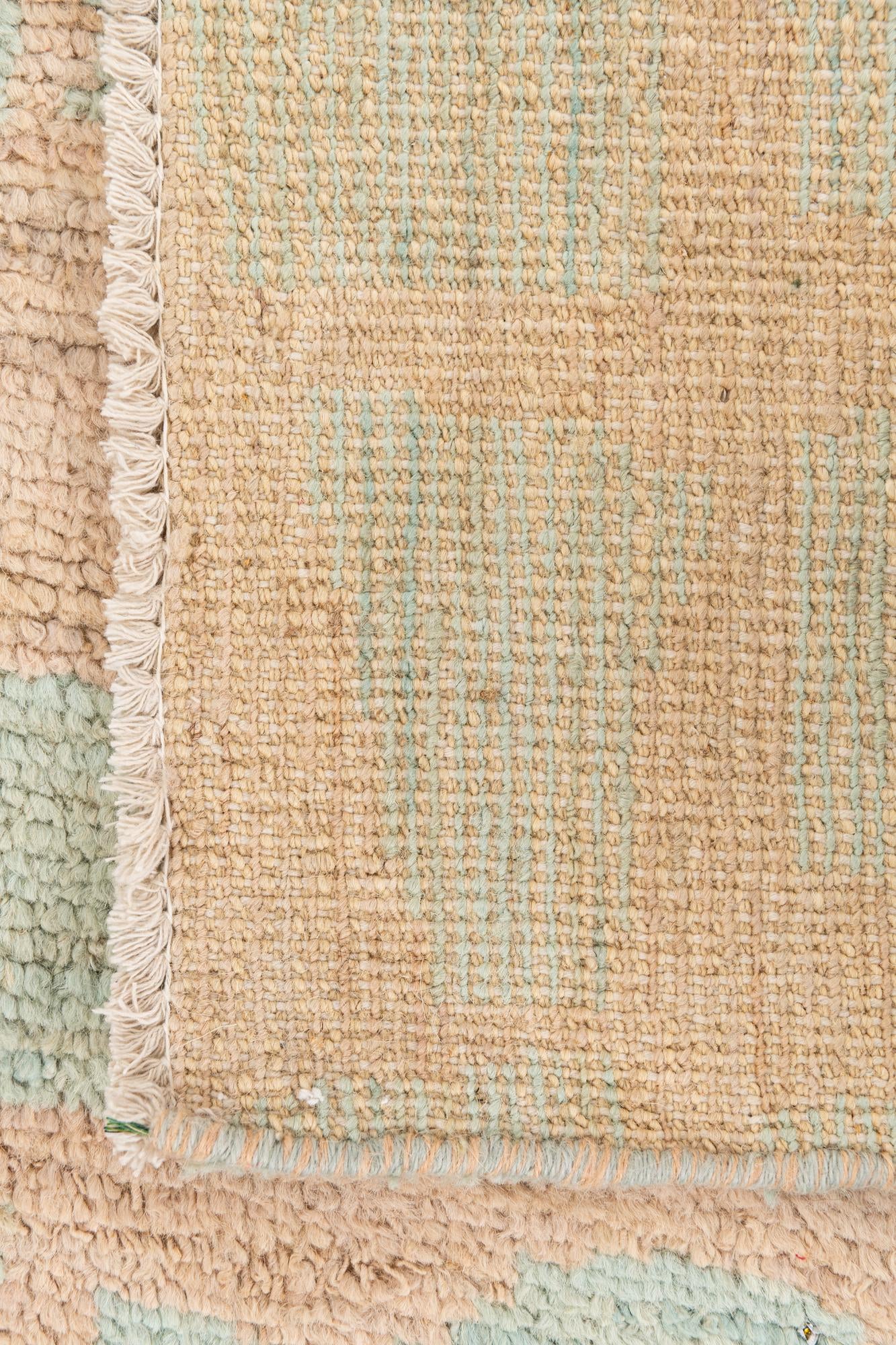 2' 4 x 9' 9 Hand Knotted Moroccan Wool Runner Rug