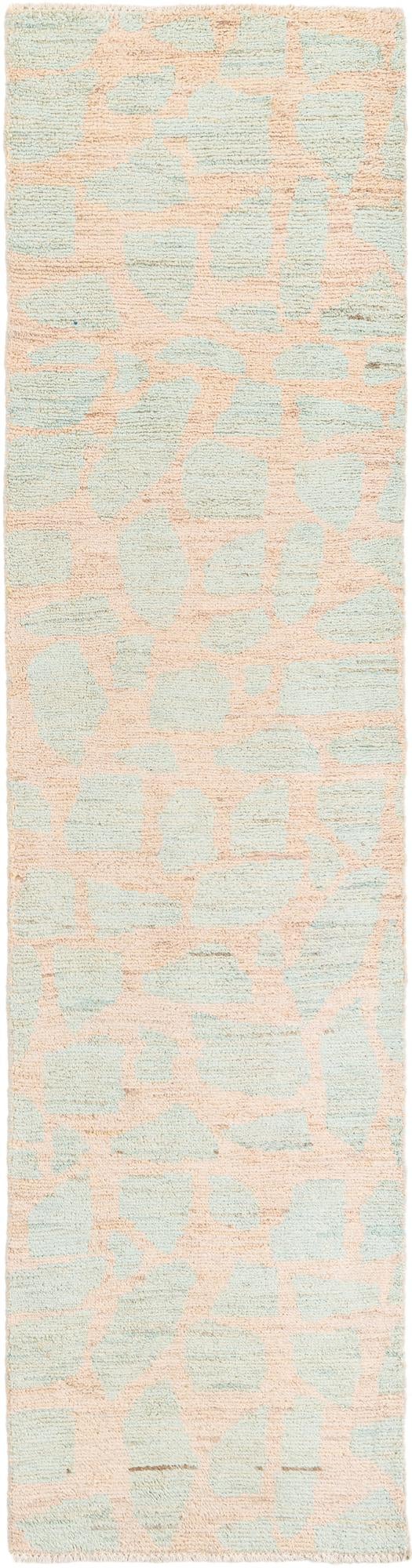2' 4 x 9' 9 Hand Knotted Moroccan Wool Runner Rug