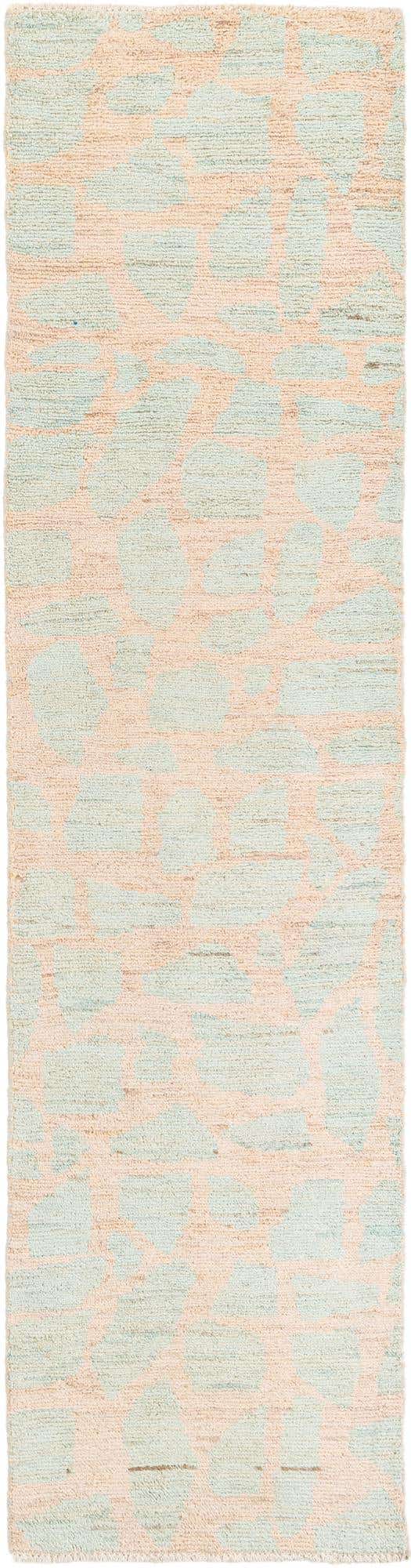 2' 4 x 9' 9 Hand Knotted Moroccan Wool Runner Rug